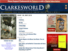 Tablet Screenshot of clarkesworldmagazine.com
